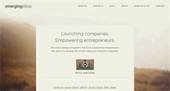 Desktop Screenshot of emergingideas.com